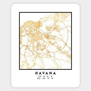 HAVANA CUBA CITY STREET MAP ART Sticker